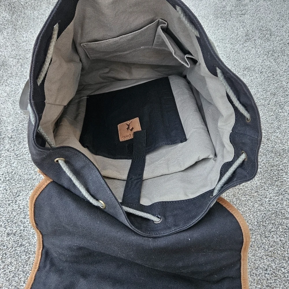 Baseballism Glove Leather Players Backpack Bag Black Brown Leather Sports Bag